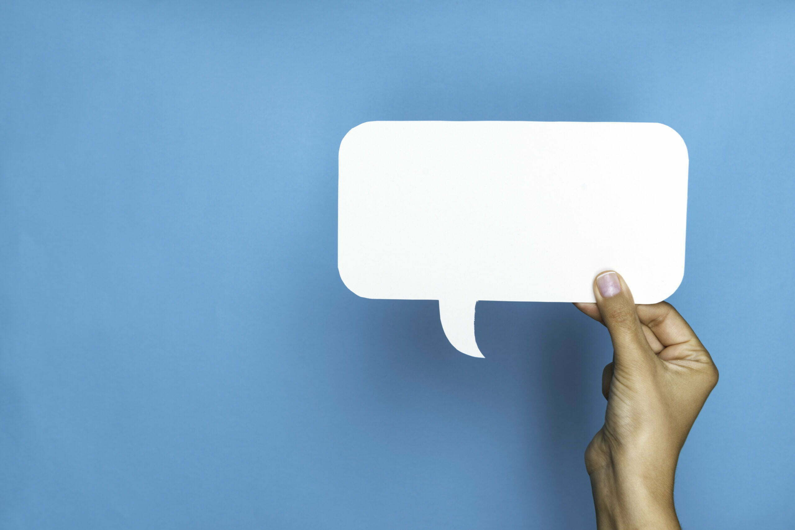 Blank Communication Speech Bubble