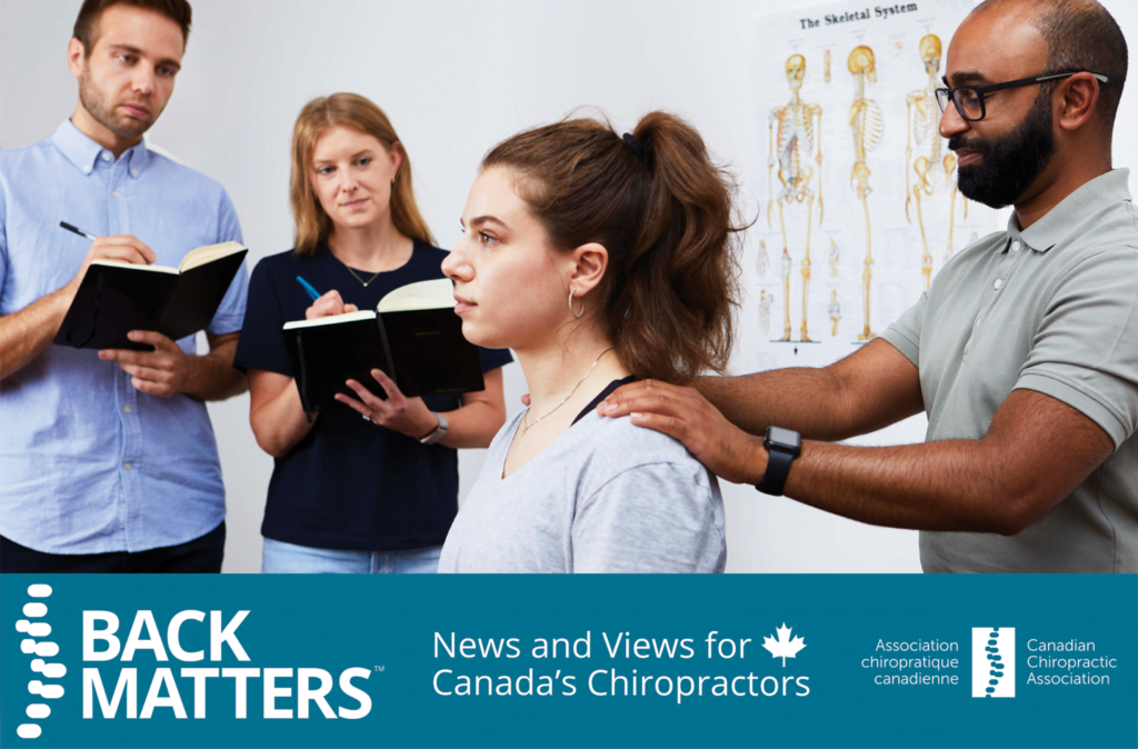 Assurer l’avenir de la chiropratique par le biais de l’Association canadienne des étudiants en chiropratique
