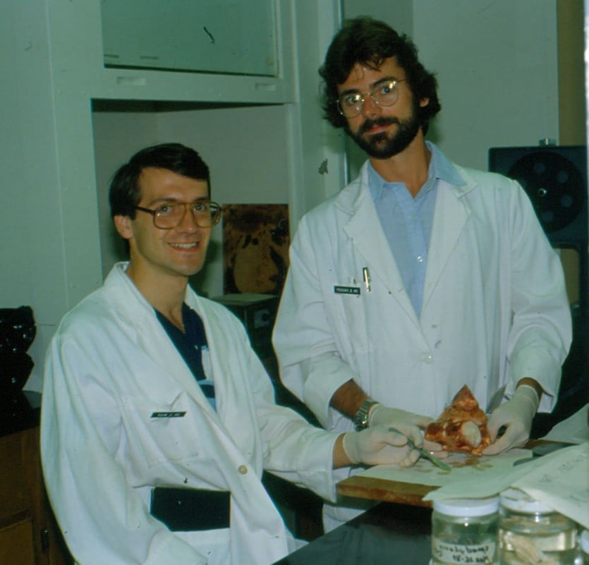 Dr. Mior as a resident with Dr. David Cassidy