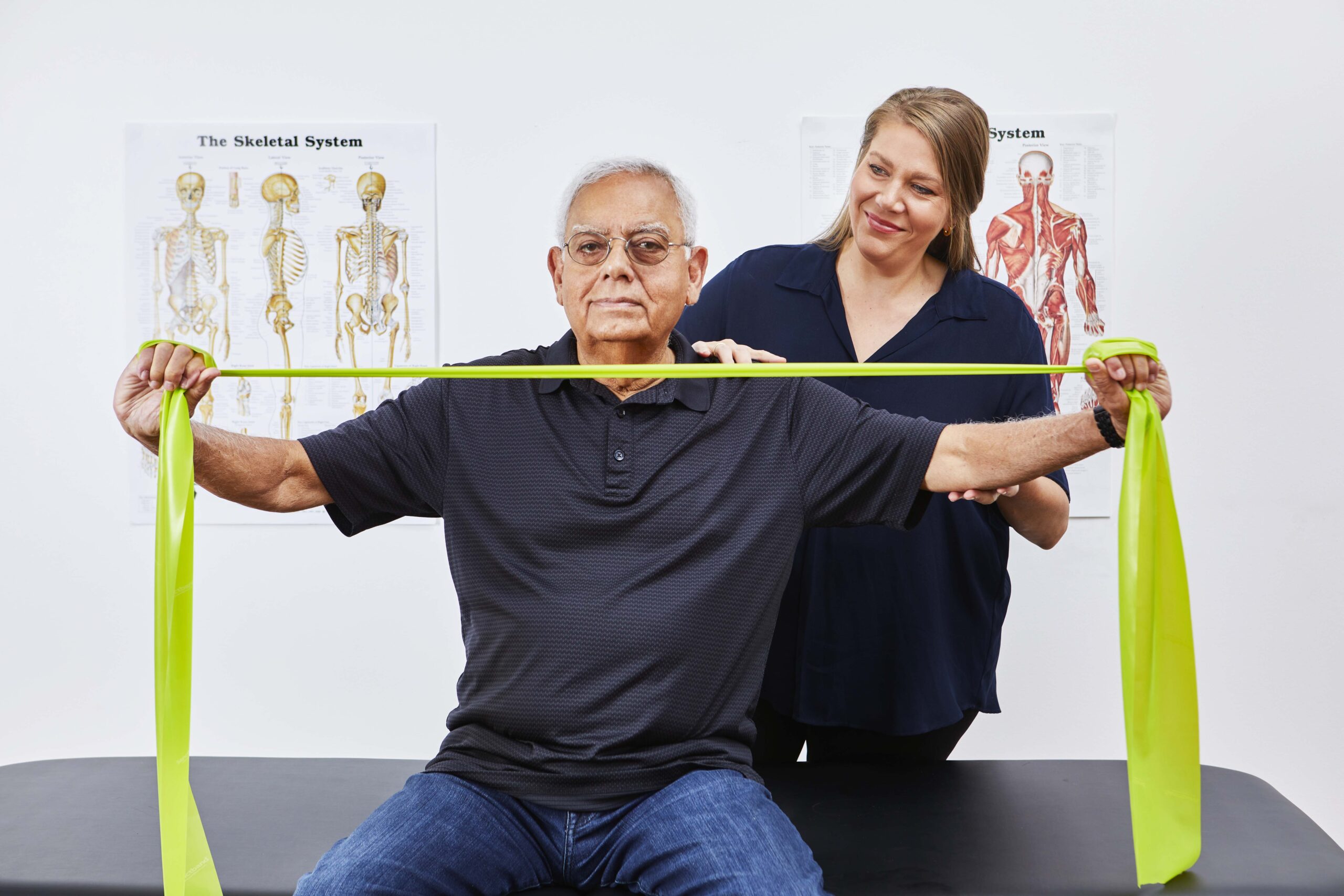 chiropractor with a patient