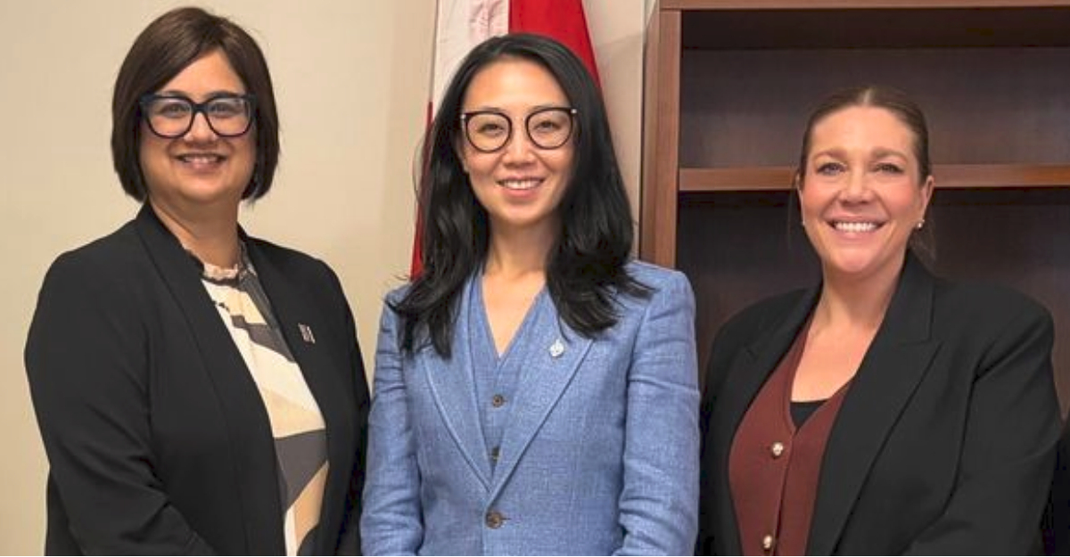 MP Maggie Chi meets with members of the CCA at her office in Ottawa, Ontario on Sept. 23, 2026.